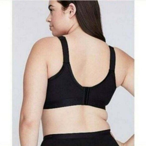 Cacique Lane Bryant Womens Bra Cotton Unlined No Wire Size 40C Black - Picture 6 of 6